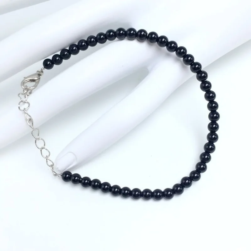 4mm Chakra-Perlen Energie-Armband aus Natursteinen, runde Achat-, Sodalit- und Weiß-Türkis-Perlen