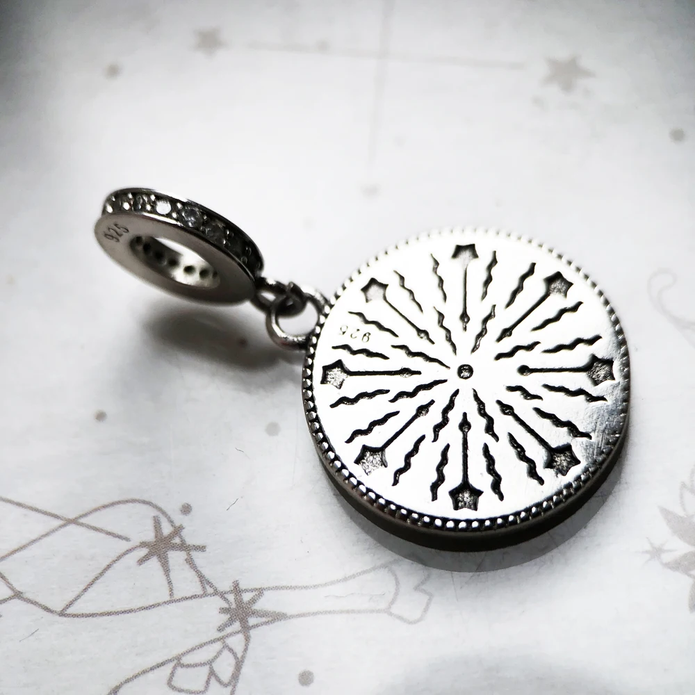 Mondphasen-Anhänger aus 925er-Sterlingsilber, baumelnder Charm – Bild 5