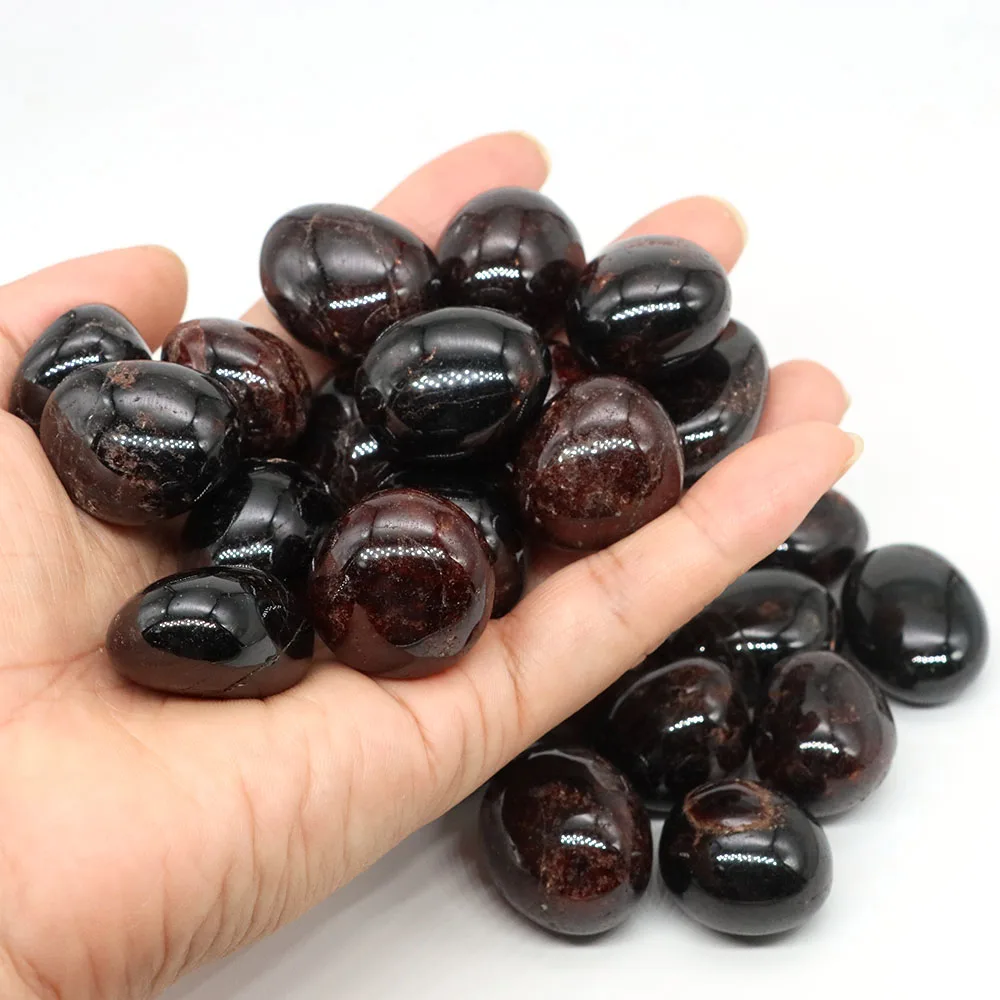 Natürliche Granat getrommelte Steine Heil kristalle Quarz Bulk Erz Kies Probe Energie Mineral Tank Aquarium