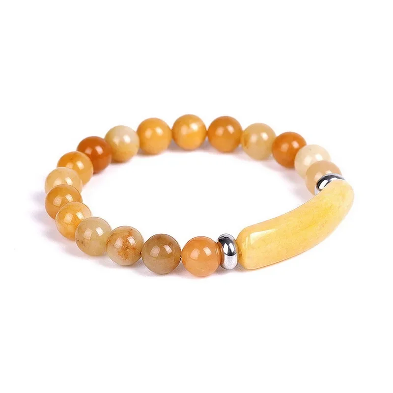8mm Perlen Naturstein-Armreif Kristall-Achat Rosenquarz Amethyst Edelstein-Perlenarmband Herren Damen Armband