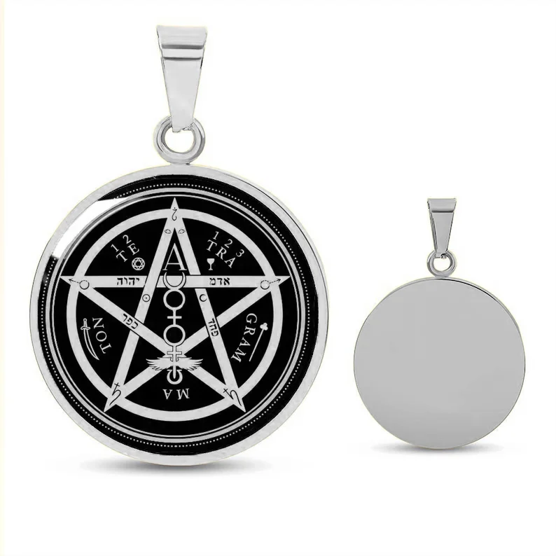 Tetragrammaton Anhänger Halskette Ritual Talisman Schmuck Solomon Magic Tetragrammaton Stern Geschenk