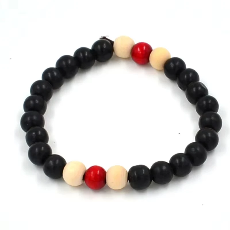 108 Perlen 8 mm natĂŒrliches Sandelholz buddhistischer Buddha Meditationsperlen Armband fĂŒr Frauen MĂ€nner