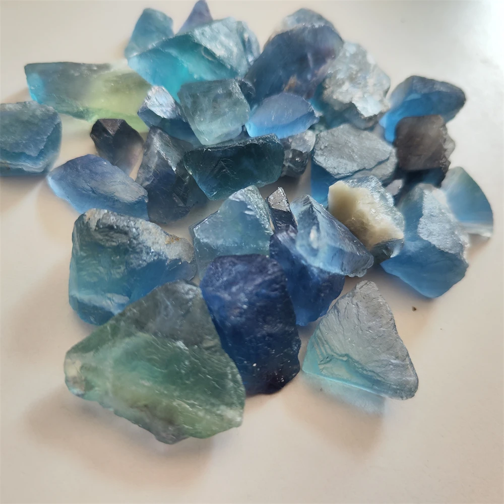 Natürlicher Fluorit-Kristallstein, unregelmäßiger Quarzkristallstein – Bild 6