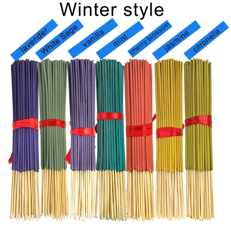 Mit je 140 Räucherstäbchen, erhältlich in vier saisonalen Sets: Rose, Lavendel, Sandelholz, Jasmin (7 Stück)