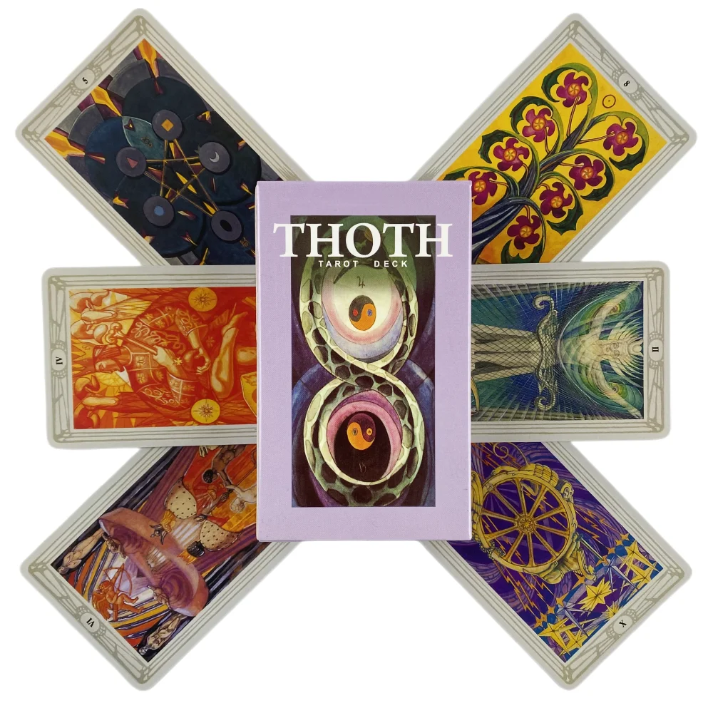 Thoth-Tarotkarten, ein 78-teiliges Orakel-Deck, englische Divination Edition, Brettspiele