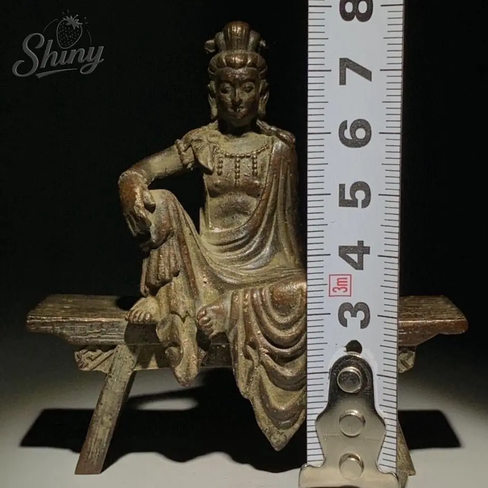 Avalokiet Strangervara Guanyin Bodhisattva Statue, antike Bank, Andachtsobjekt, göttliches Bild