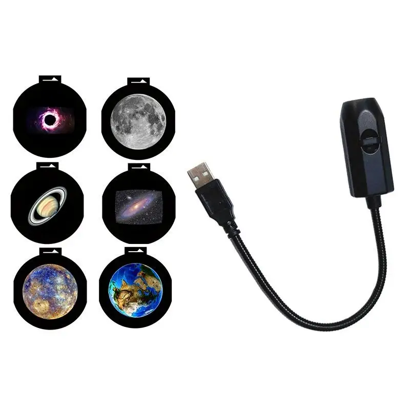 USB-Galaxie-Sternprojektor-Lampe, Mond-Erde-Deckenprojektion Nachtlicht Romantische