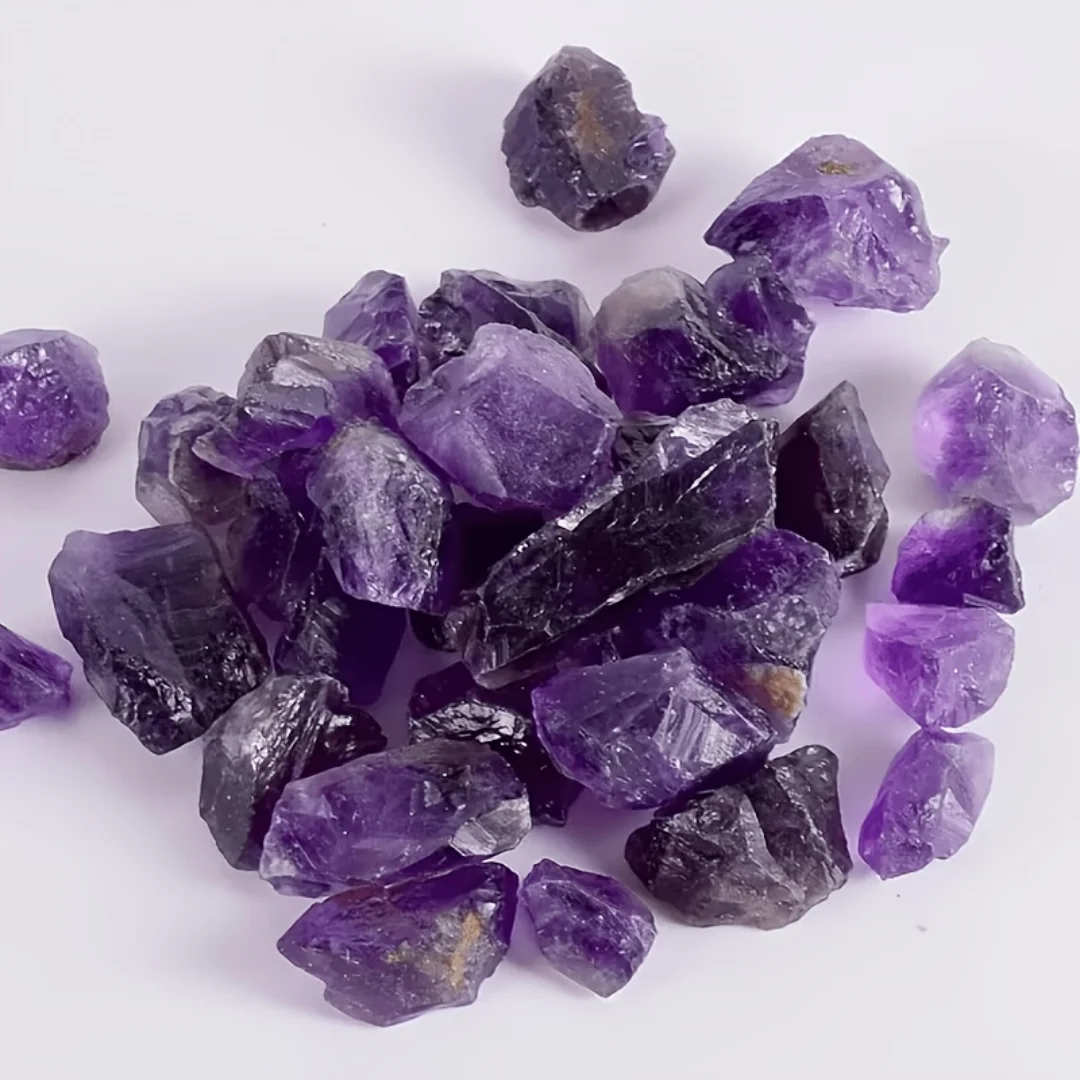 Natürliche Amethyst-Kristall-Rohsteine, Geschenke für Freunde, Heimdekoration, Raumdekoration, Tischdekoration