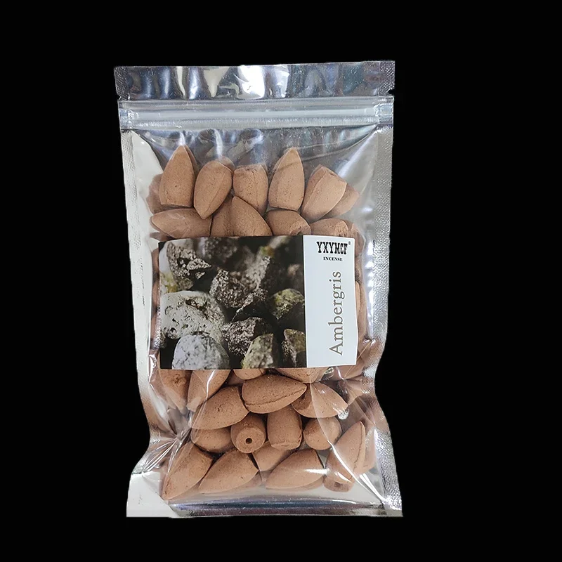 Beutel Natürliche Rückfluss-Räucherkegel mit Sandelholz- und Lavendelduft für Zuhause, Großverkauf (50 Stück)