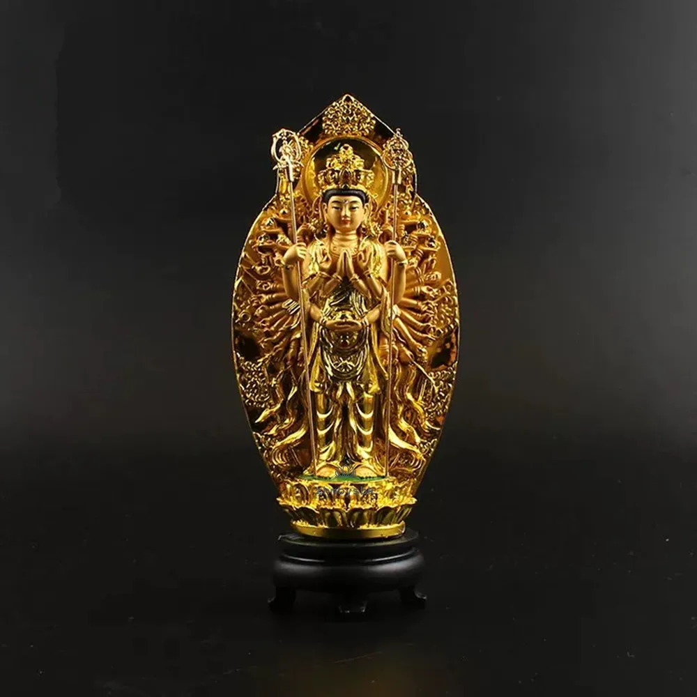 Guanyin Kwan Yin Statue Die Tausend-Hand Bodhisattva Figur Buddhistische Statuen Skulpturen Wohnkultur