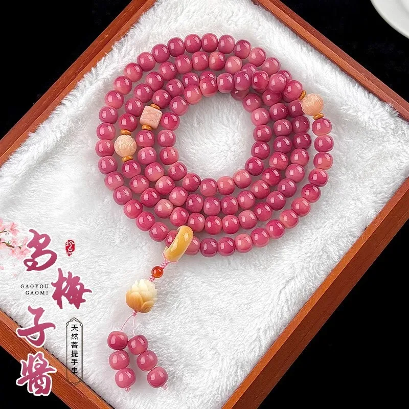 108 für Männer, Pulloverkette, Bodhi-Perlen, handgehaltene buddhistische Gebetsperlen, kulturelles