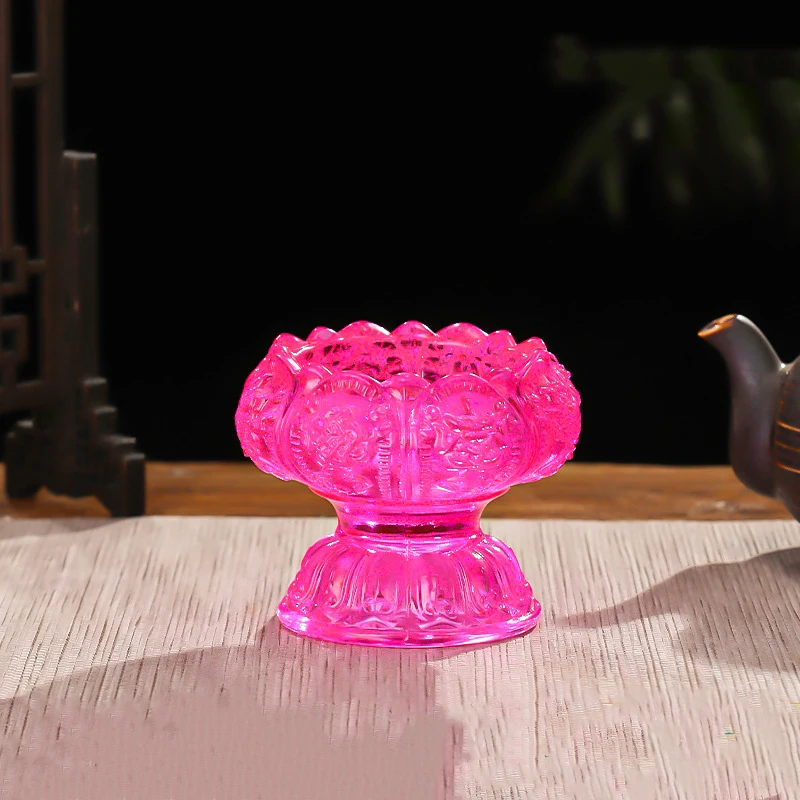 1 Kerzenhalter aus Glas für den Haushalt, handgeschnitzt, exquisit, hitzebeständig, dickes Glasmaterial, frei
