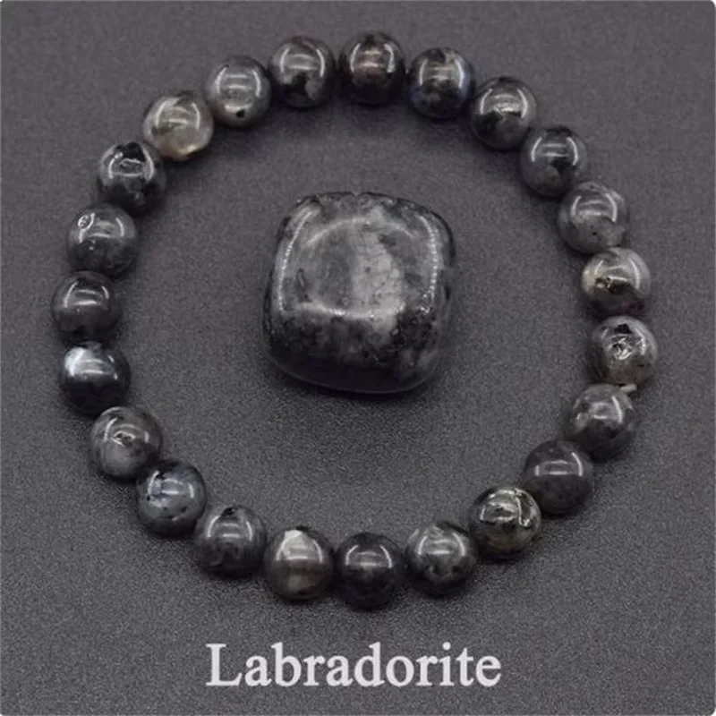 Armband aus Natursteinen, blaues Kyanit-Steinarmband, Edelsteinperlen, Chakra-Stein-Schmuck für Damen