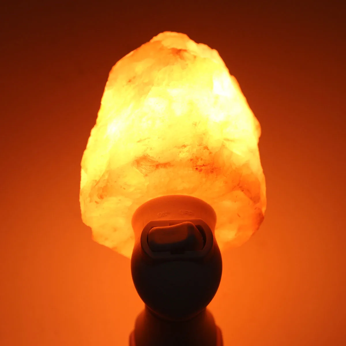 Natürliches Himalaya-Wand-Nachtlicht, LED, warmer Kristall, handgeschnitzt, Nachttischlampe, Salzlampe
