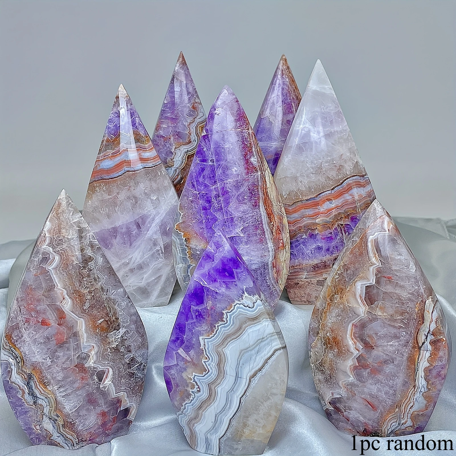 Natürliche Amethyst Achat Kristall dekoration, geeignet für spirituelle Kultivierung, Heim dekoration, ist