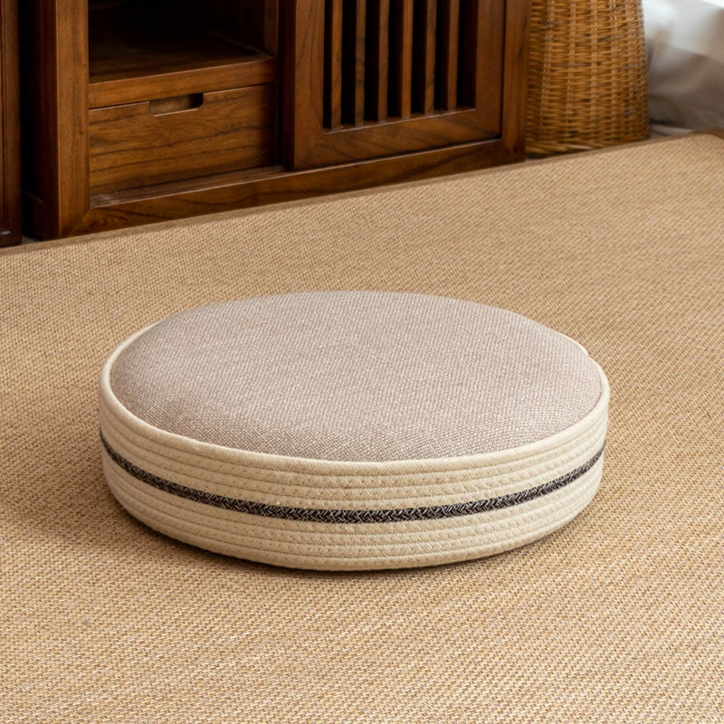 Dickes Meditationskissen, Zen-Kissen, bequeme Tatami-Matte für Balkon, faltbares Sitzpolster für die