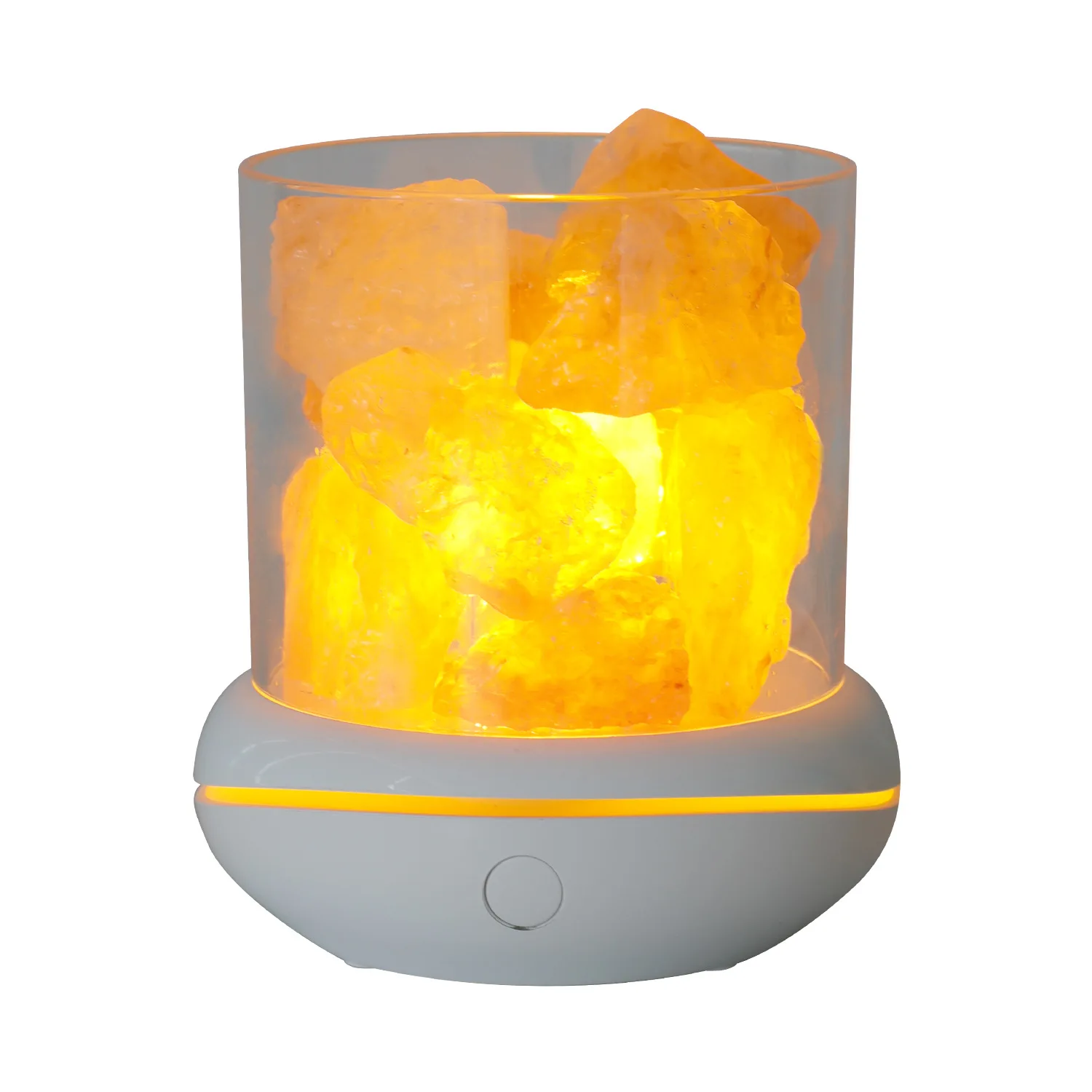 Aromalampen Natürliche Himalaya-Salzlampe USB Rosa Salzstein-Lampe Mehrfarbiges Romantisches Nachtlicht