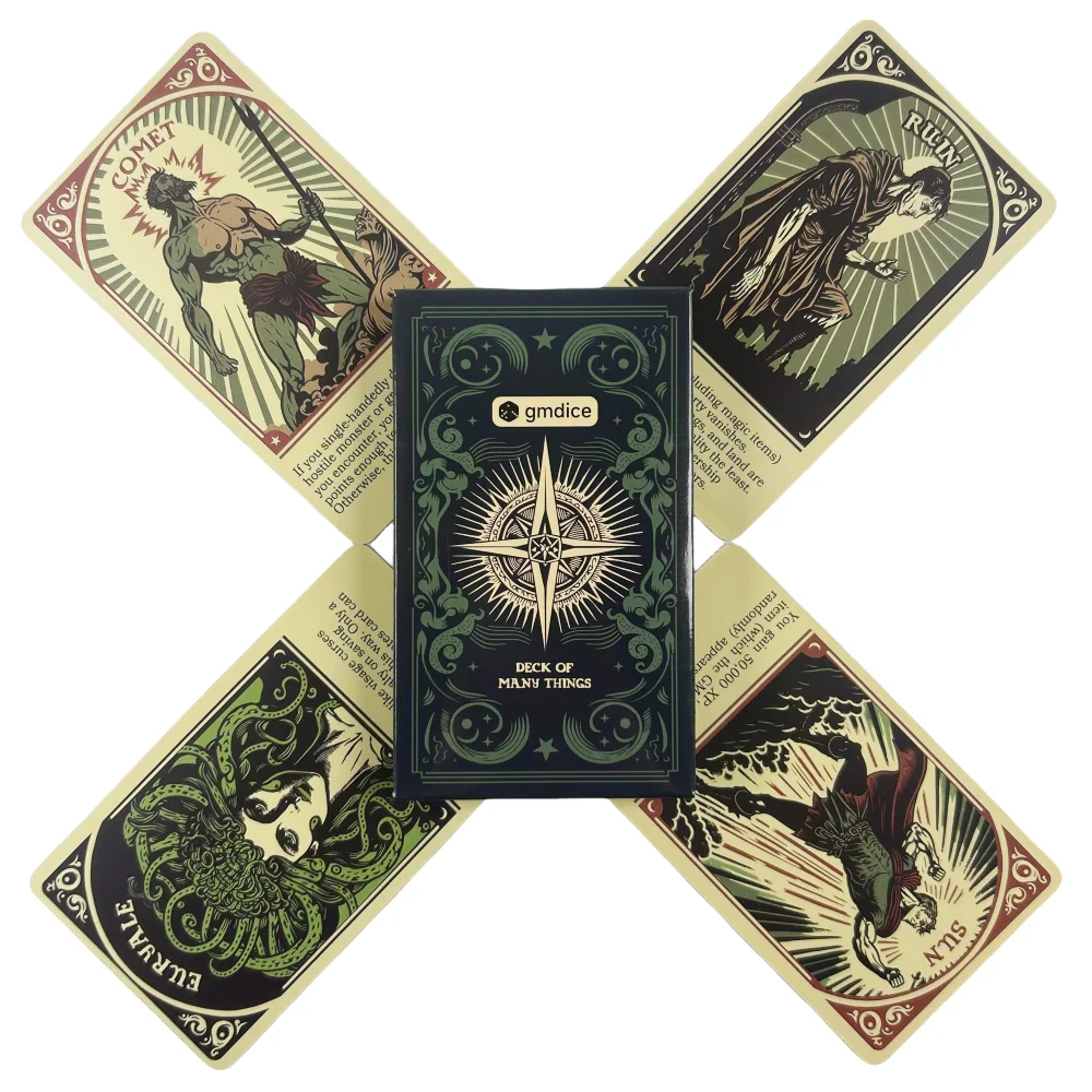 Deck of Many Things Oracle Cards Ein 22er Tarot English Divination Edition Deck Borad Games