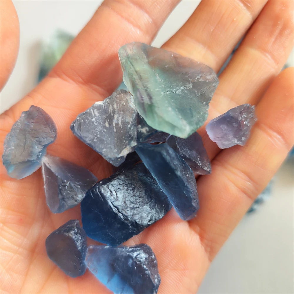 Natürlicher Fluorit-Kristallstein, unregelmäßiger Quarzkristallstein – Bild 2