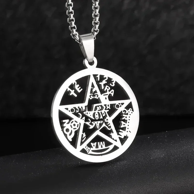 Exquisite antike ägyptische Götter Auge Horus Halskette Dreieckiger Auge Anhänger Schmuck Geeignet für Männer