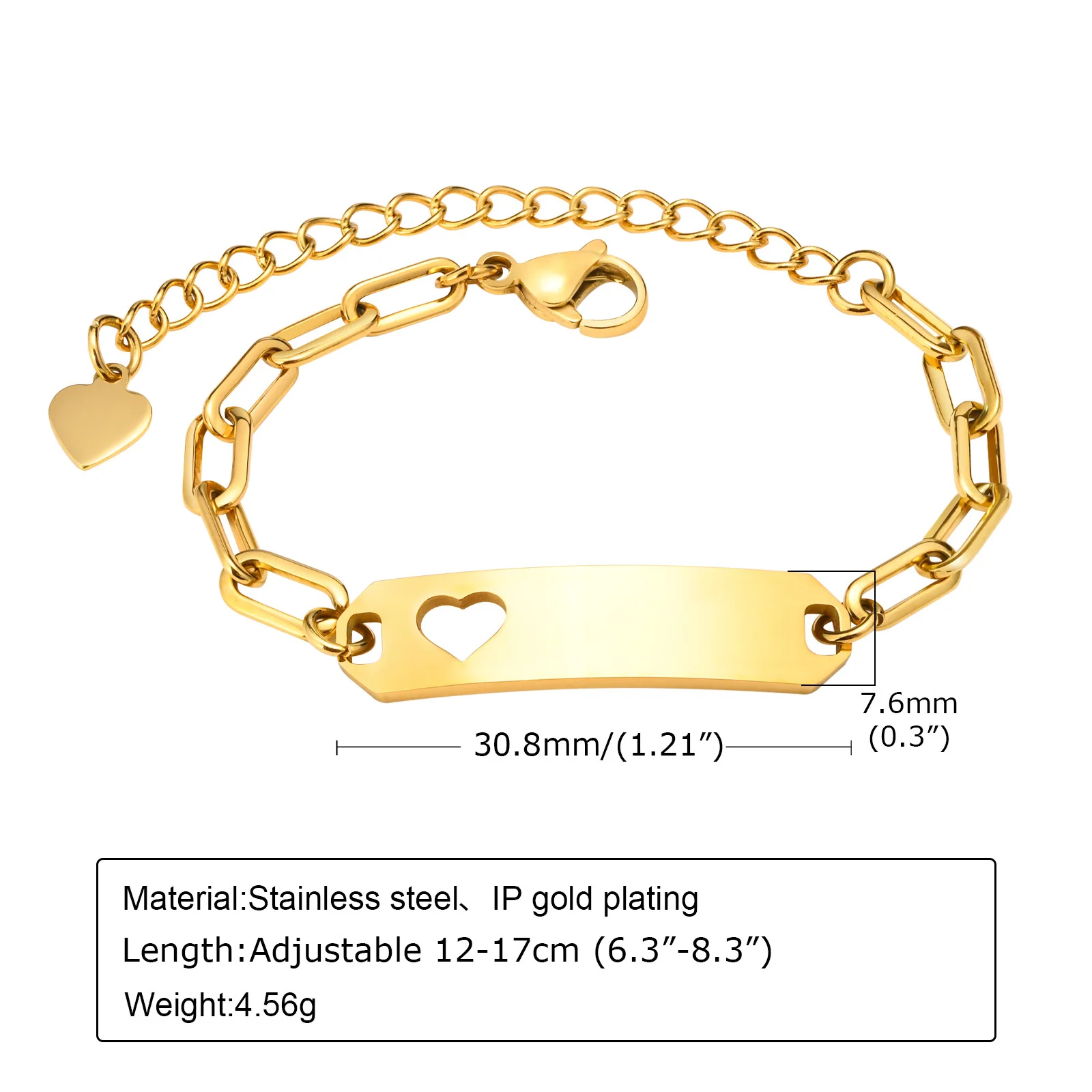 Hamsa Evil Eye Kettenarmband für kleine Jungen und Mädchen, graviertes individuelles Namensarmband, Hand des