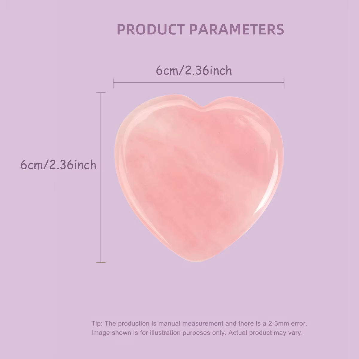 6cm Rose Quarz Guasha Board Herz Rosa Kristalle Stein Geschenke Natürlichen Quarz Liebe Kristall Wohnkultur