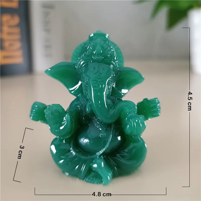 Herr Ganesha Buddha Statue Elefant Gott Skulpturen Ganesh Figuren Künstlicher Jadestein Hausgarten Buddha