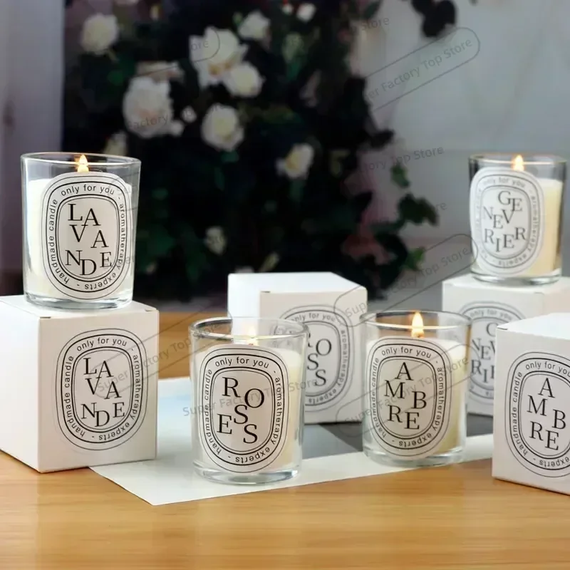 Romantische Transparente Duftkerze Geschenkset Aromatische Kerzen – Bild 2