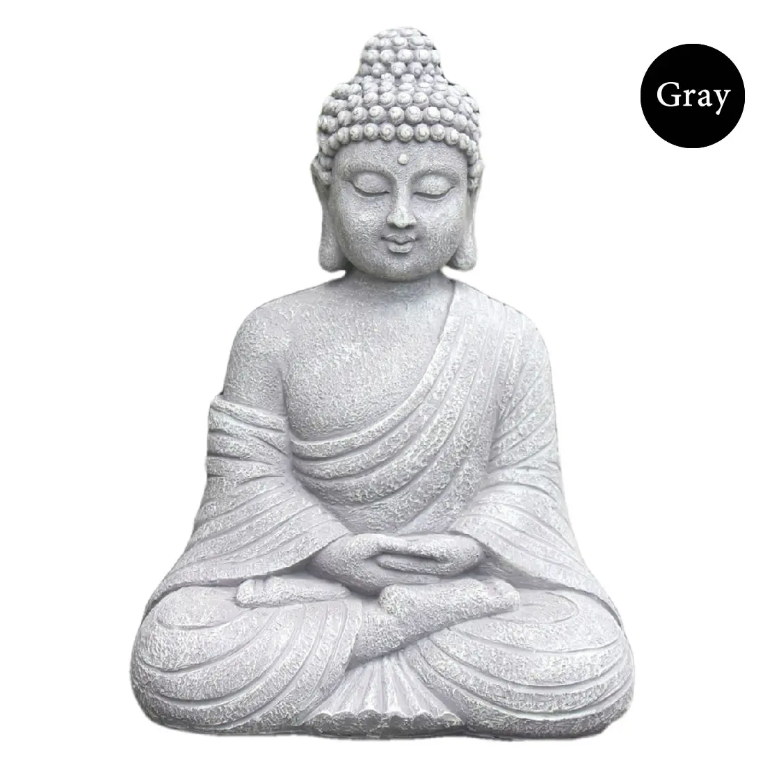 9 zoll Vintage Garten Buddha Statue Indoor Outdoor Garten Zen Buddhismus Figur Skulptur Home Office Shop Dekor