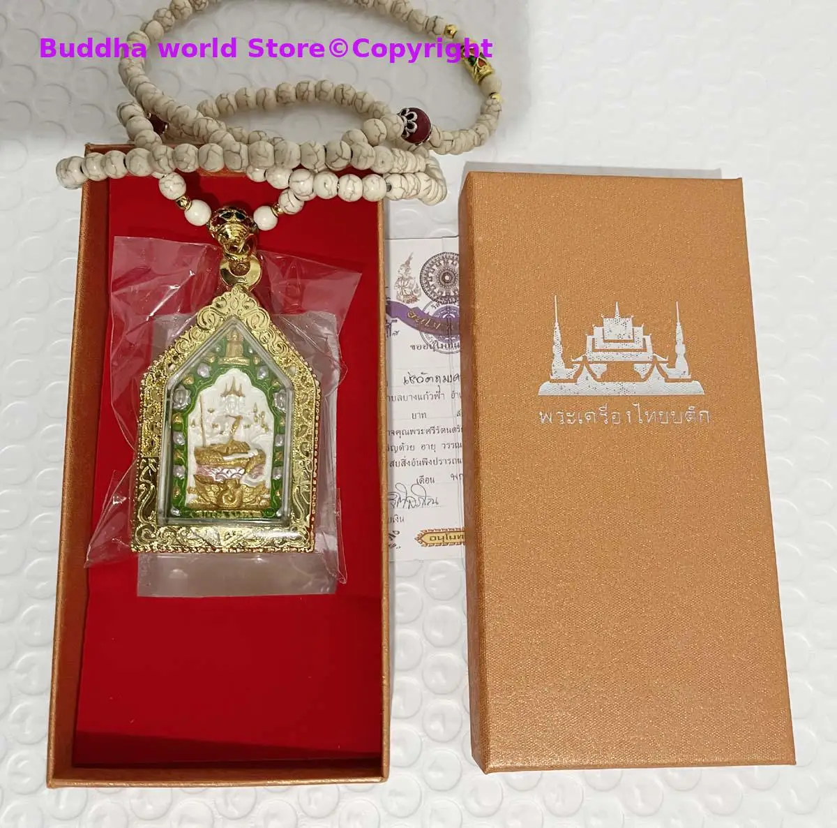Exklusive talisman # Asien Thailand Tempel vier-konfrontiert Buddha figur Anhänger Amulett Wirksam segnen