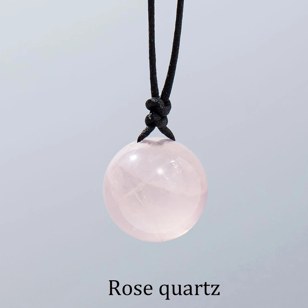 Natürliche Stein Quarz Klar Quarz Tiger eye Kristall Ball Anhänger Kugel Halskette Ornament Dekorative Chakra
